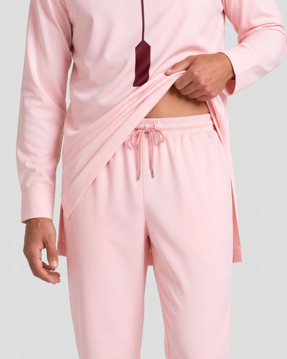 KZZ Striped long-sleeve top and elastic-waist trousers