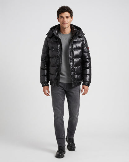 KZZ Men's Solid-Color Zip-Up Hoodie