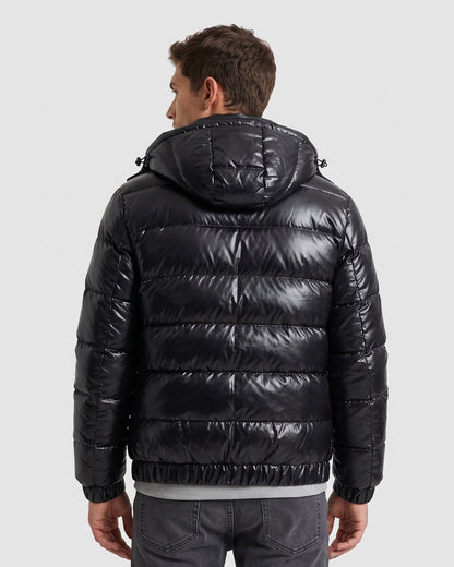 KZZ Men's Solid-Color Zip-Up Hoodie