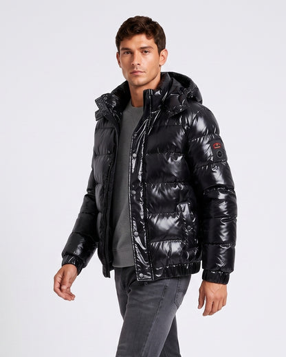 KZZ Men's Solid-Color Zip-Up Hoodie