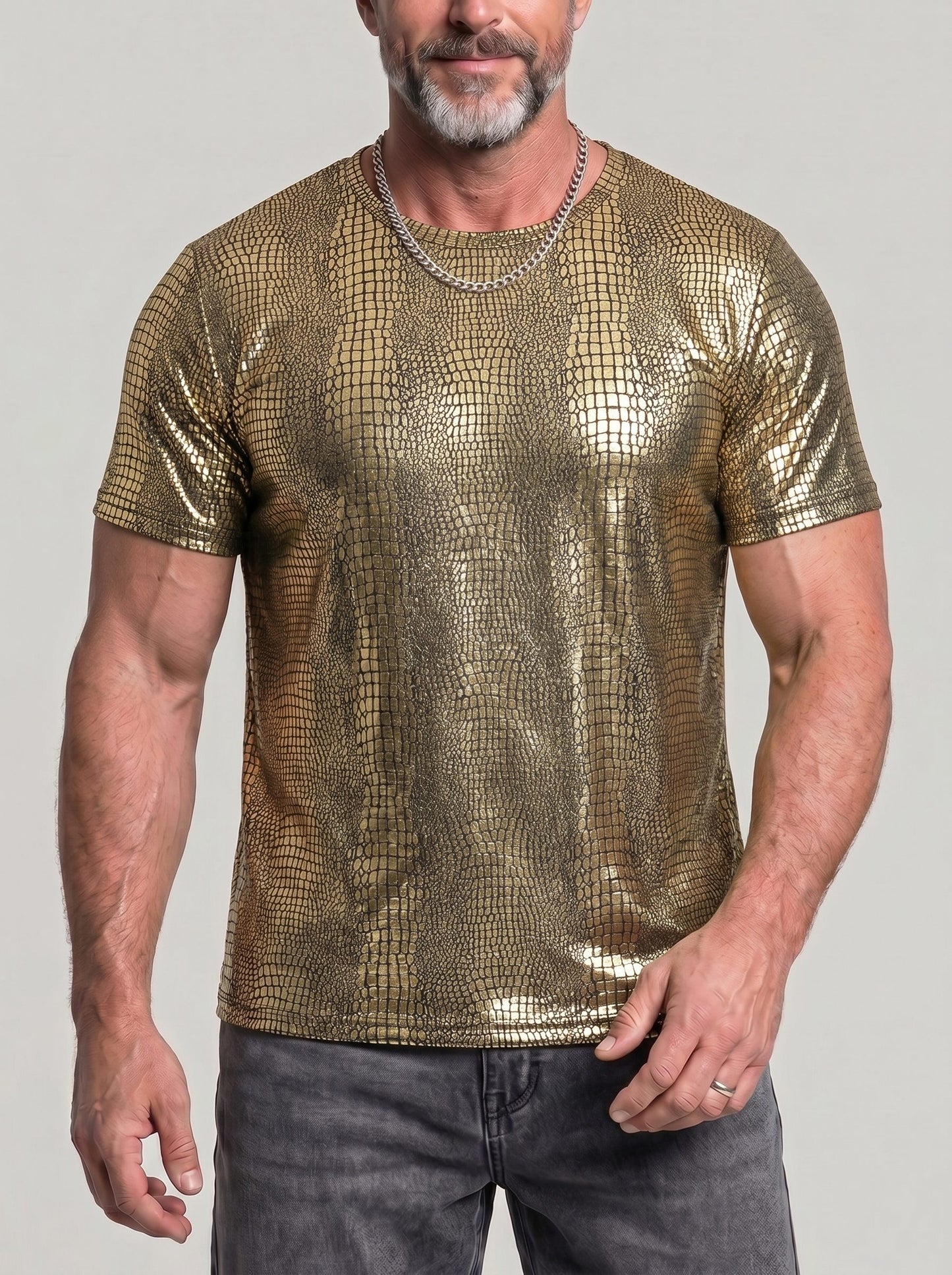 KZZ Men's Printed T-Shirt