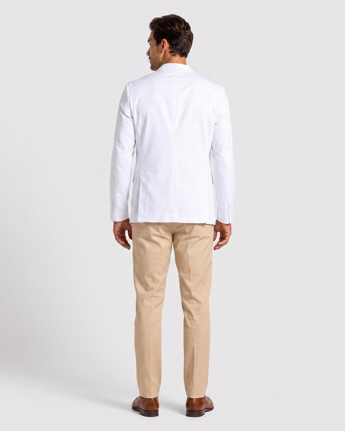 KZZ Men's single-button three-piece suit