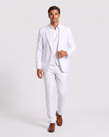 KZZ Men's single-button three-piece suit