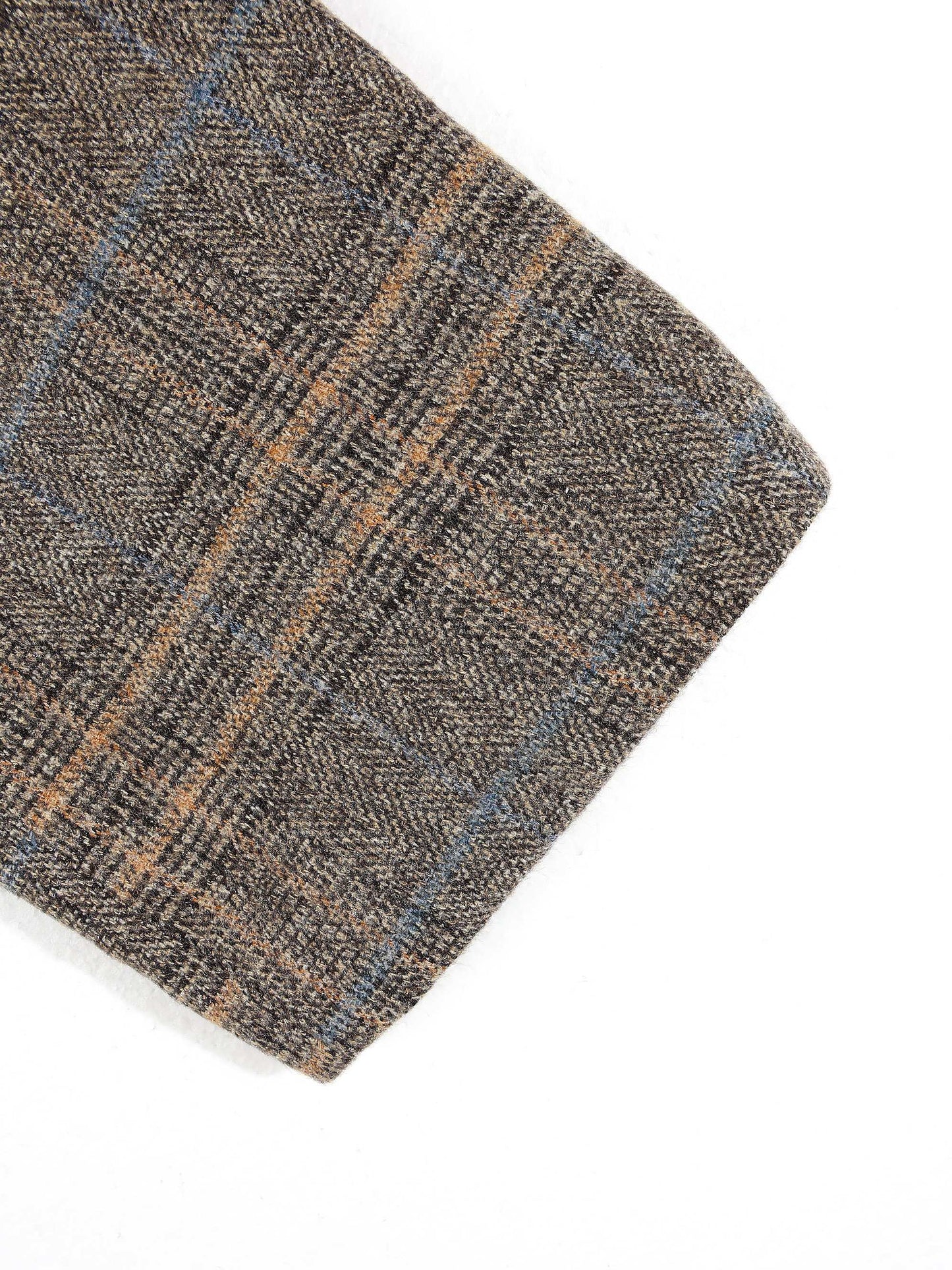 KZZ Men's Plaid Single-Breasted Blazer