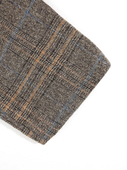 KZZ Men's Plaid Single-Breasted Blazer