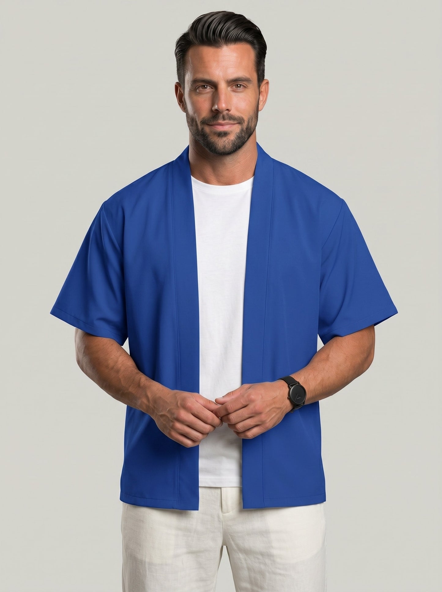 KZZ Men's solid-color top