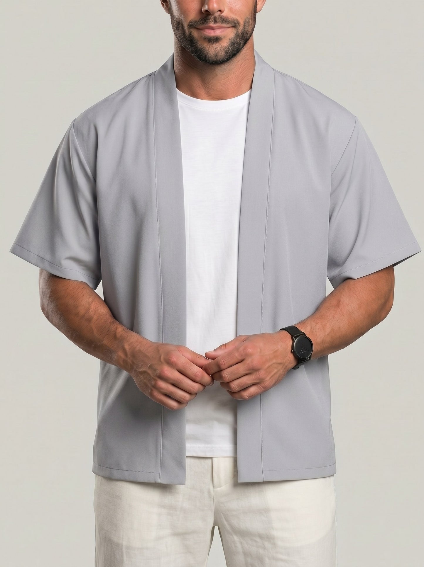 KZZ Men's solid-color top