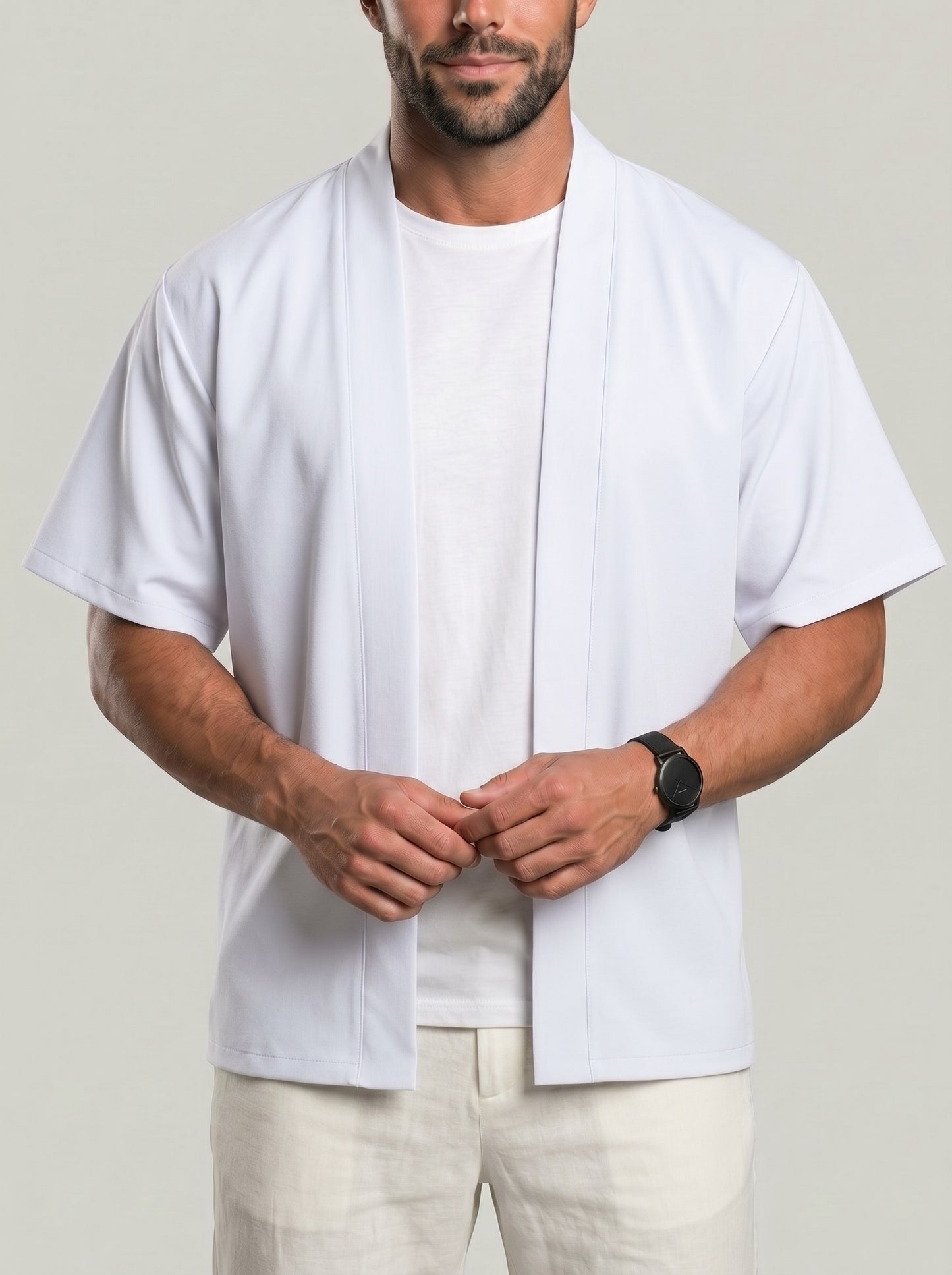 KZZ Men's solid-color top