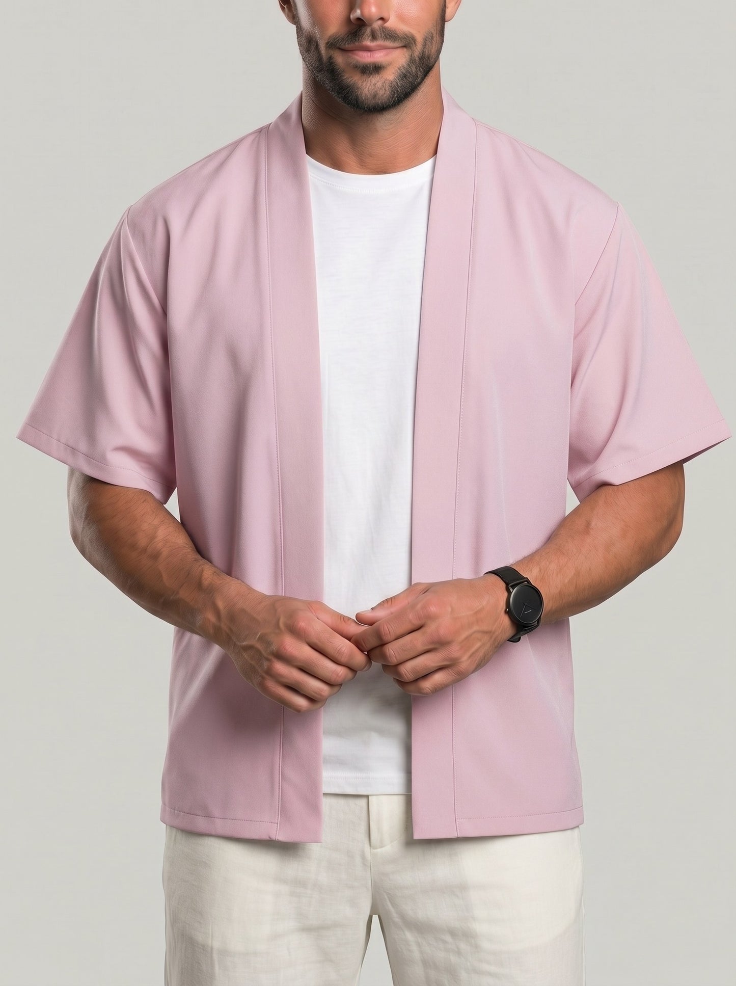 KZZ Men's solid-color top