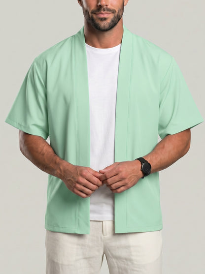 KZZ Men's solid-color top