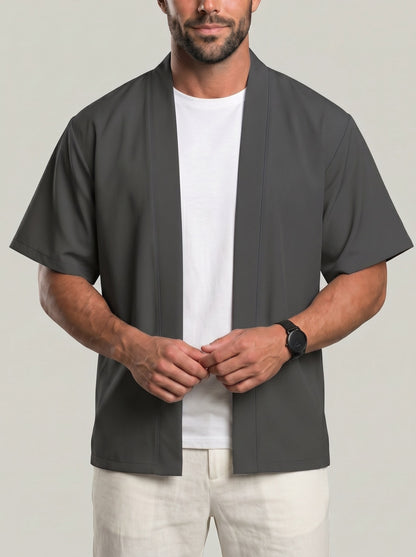 KZZ Men's solid-color top