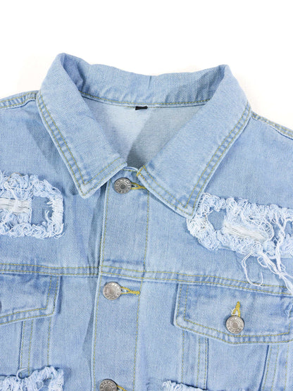 KZZ Men's Denim Jacket