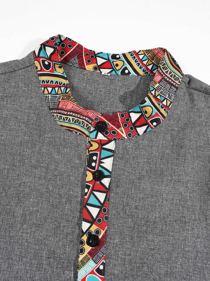 KZZ Regular-fit short-sleeved top and drawstring-waist shorts