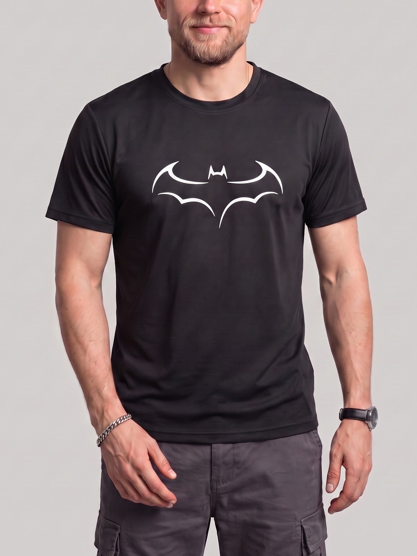 KZZ Men's Plus-Size Loose-Fit T-Shirt
