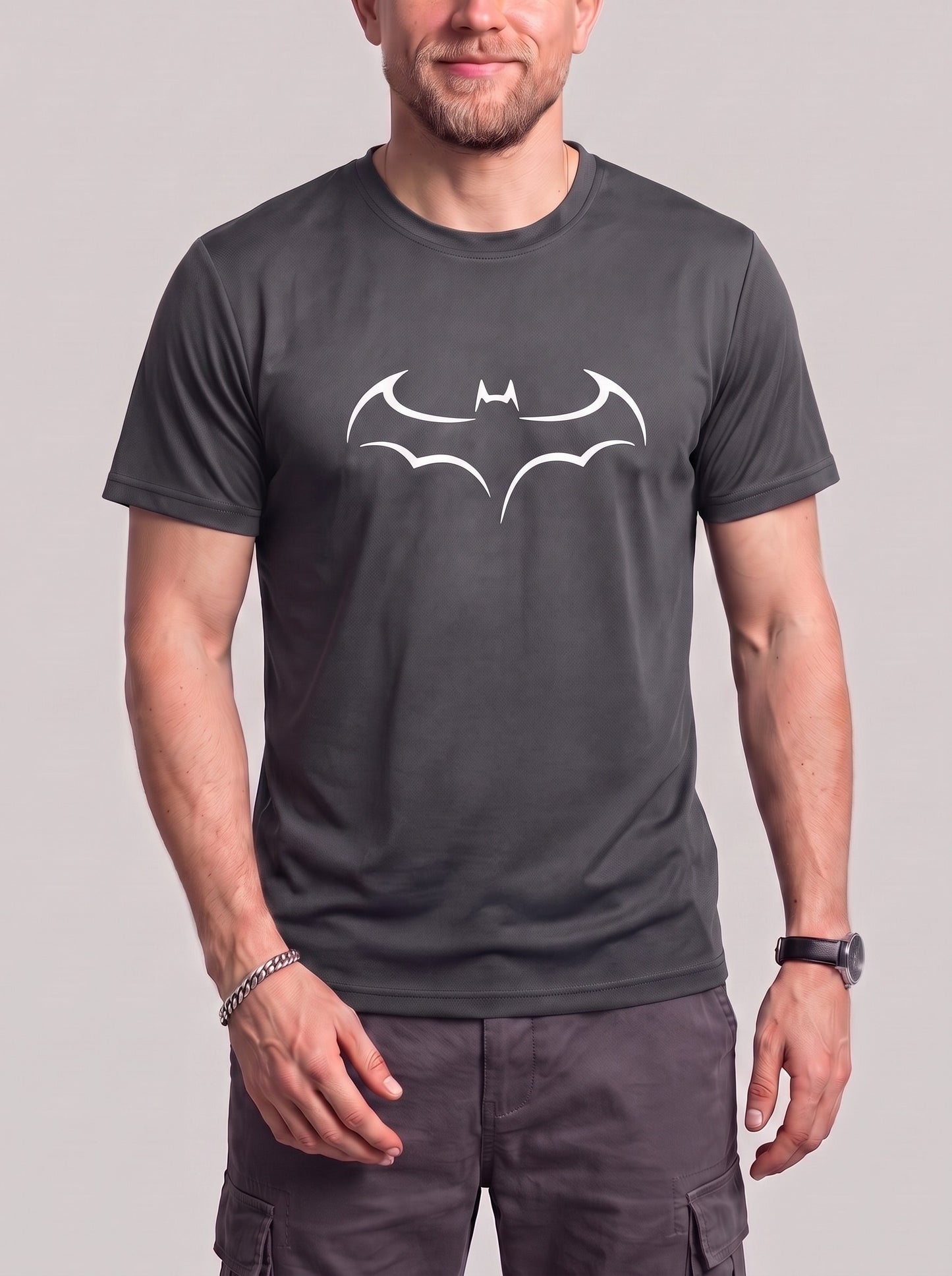 KZZ Men's Plus-Size Loose-Fit T-Shirt