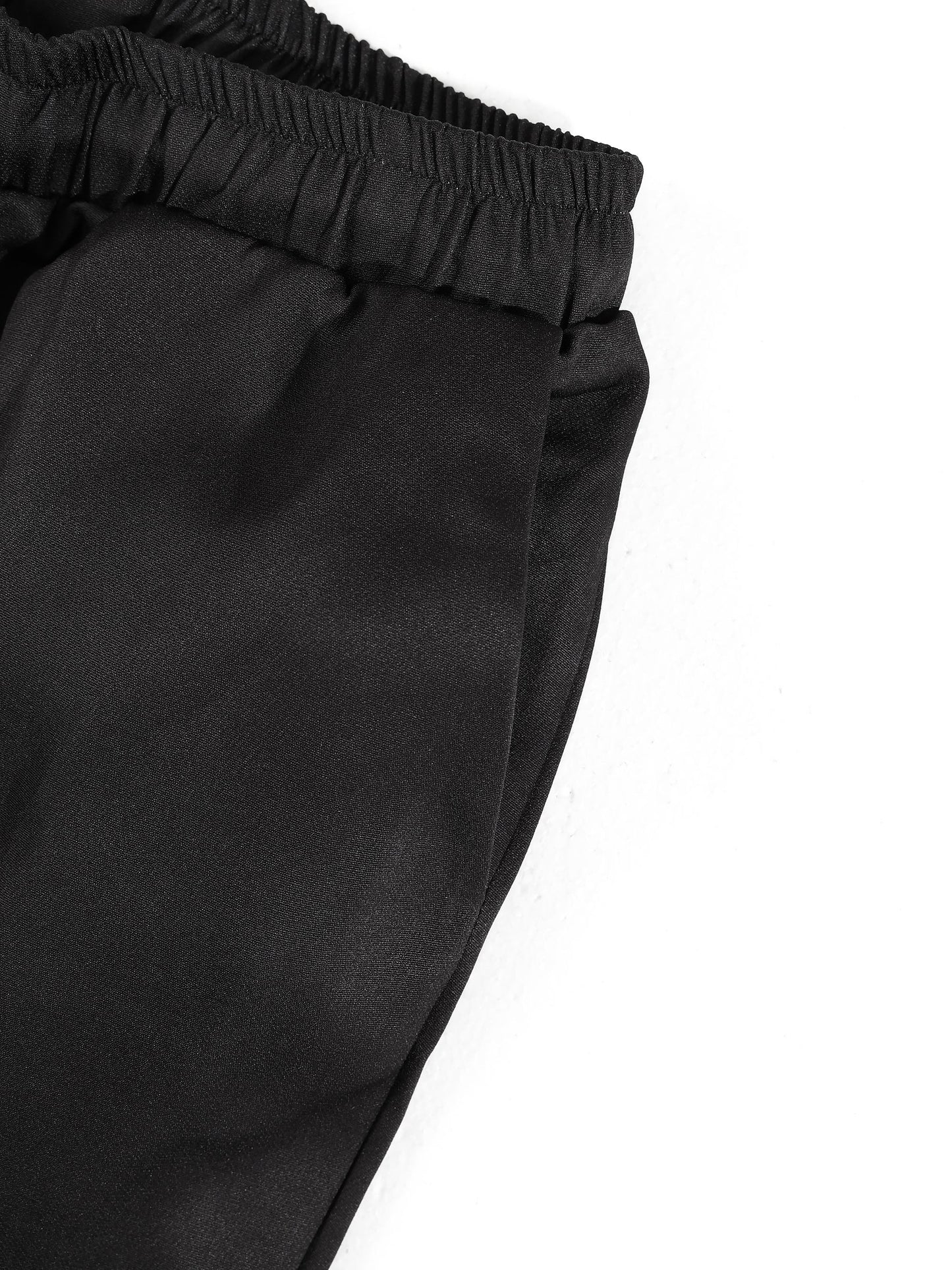 KZZ Men's two-piece set featuring a long-sleeved top and trousers with ethnic-style patterns.
