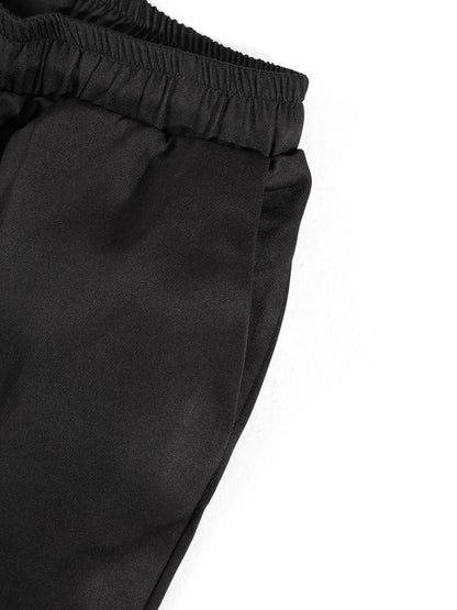 KZZ Men's two-piece set featuring a long-sleeved top and trousers with ethnic-style patterns.