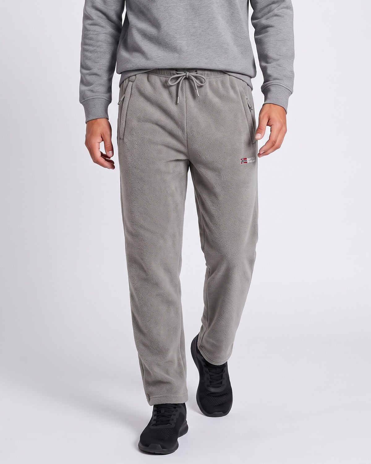 KZZ Men's Fleece-Lined Casual Joggers