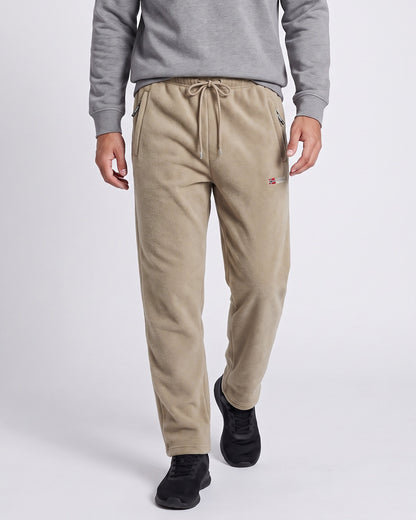 KZZ Men's Fleece-Lined Casual Joggers