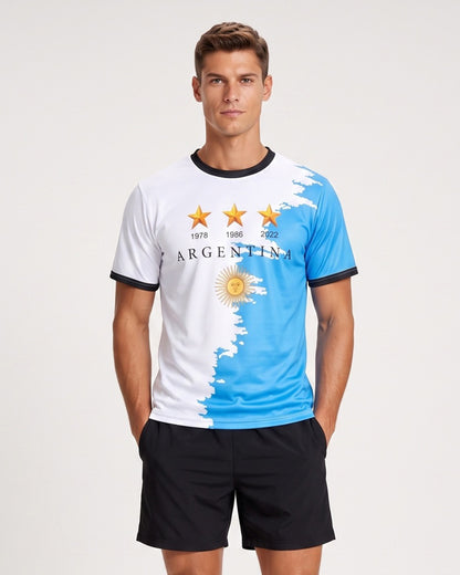 KZZ Crew-neck short-sleeve sports T-shirt
