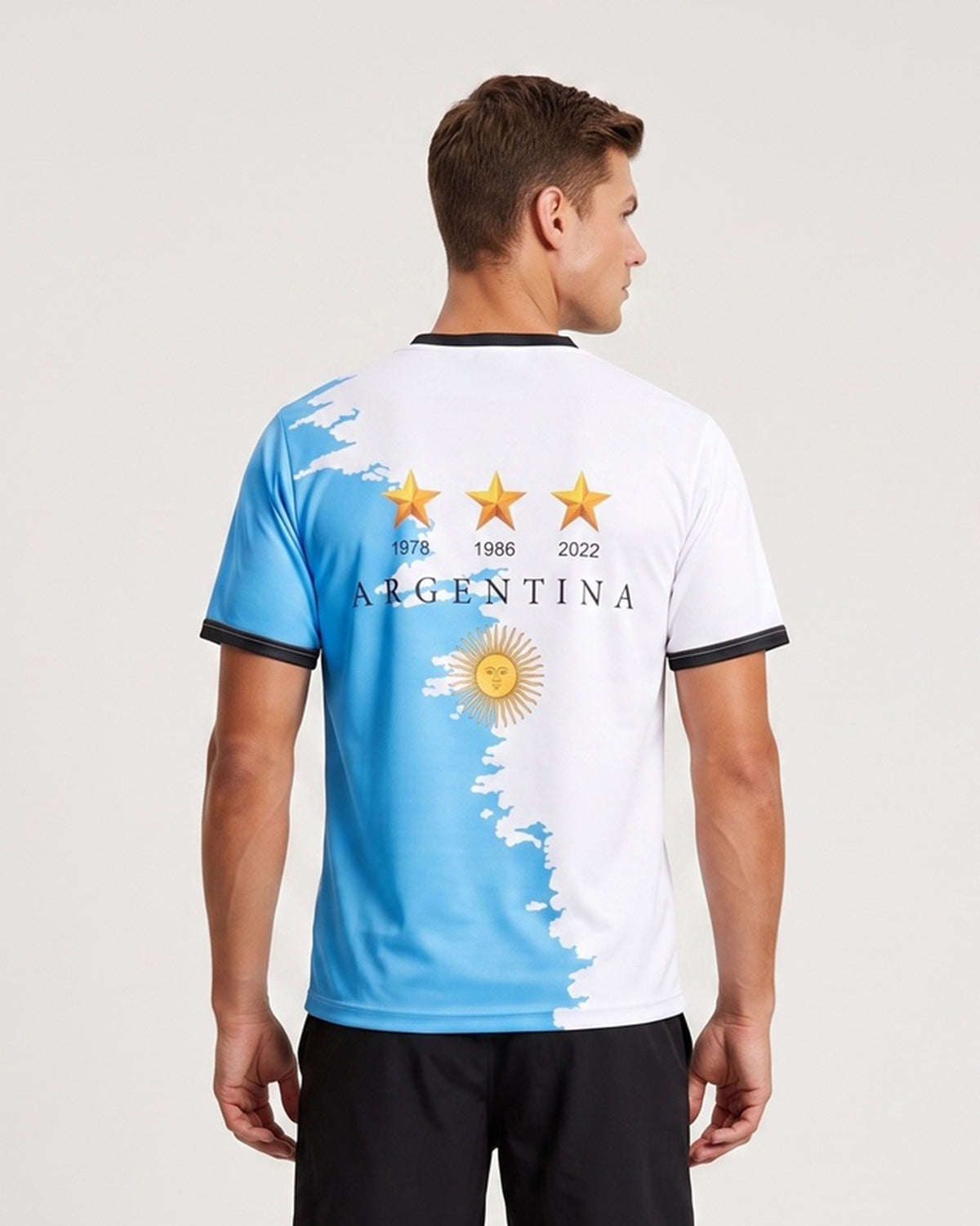 KZZ Crew-neck short-sleeve sports T-shirt