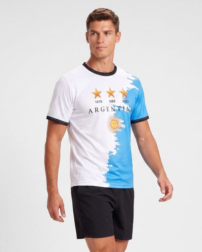 KZZ Crew-neck short-sleeve sports T-shirt