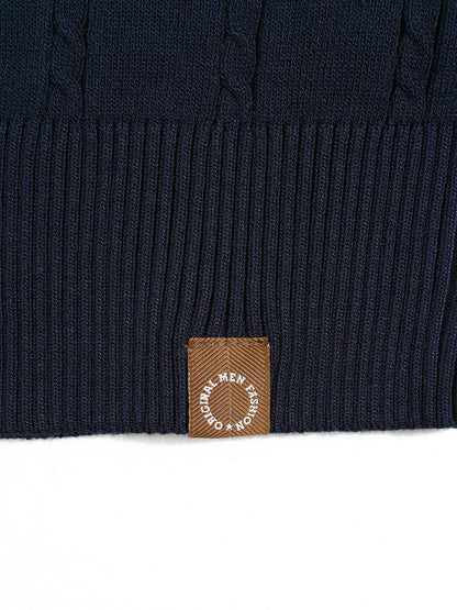 KZZ Men's V-neck sleeveless knit vest