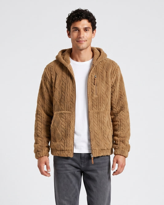 KZZ Men's Warm Hooded Jacket