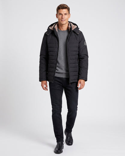 KZZ Men's solid-color fashion jacket