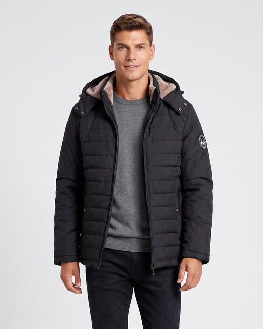 KZZ Men's solid-color fashion jacket