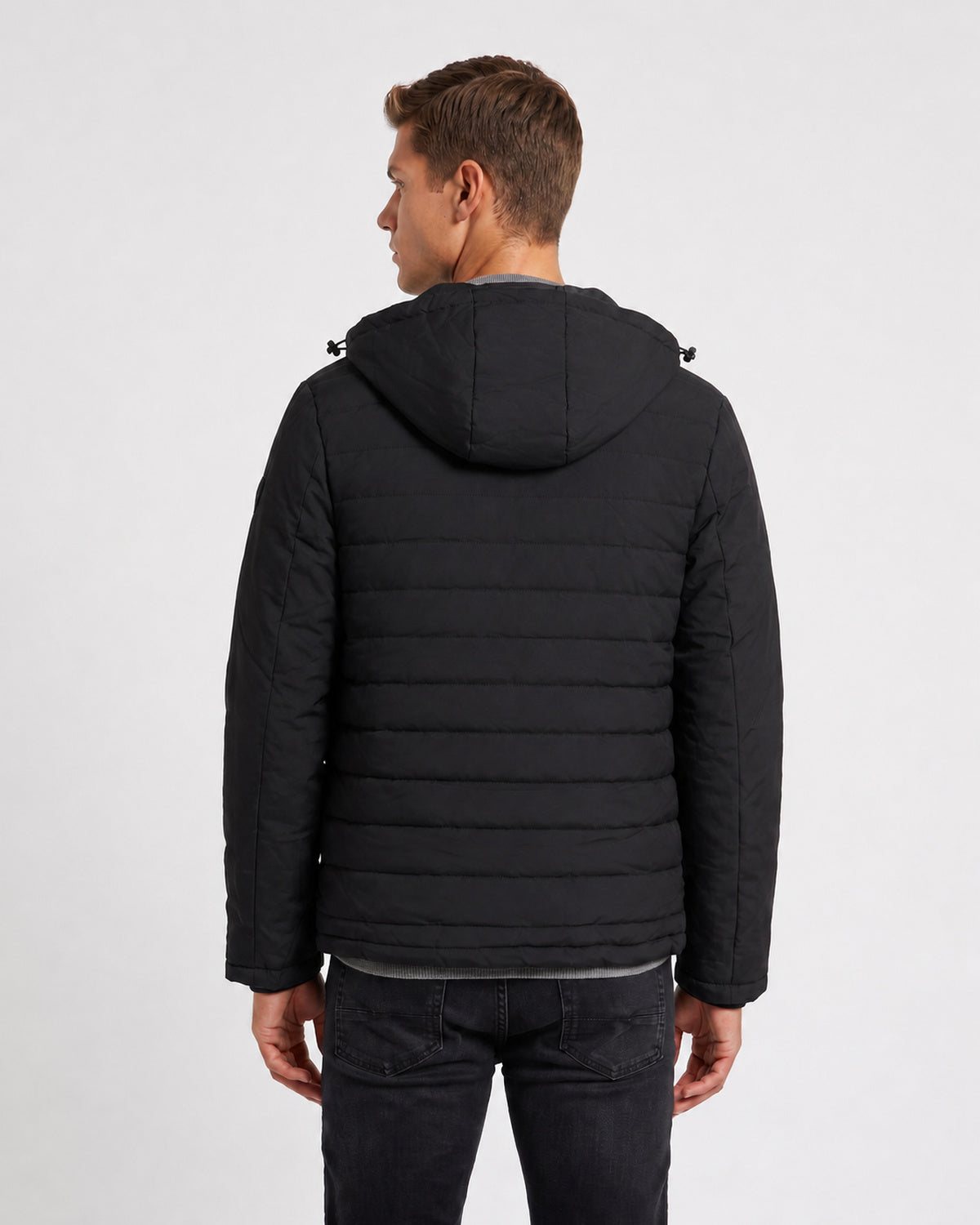 KZZ Men's solid-color fashion jacket