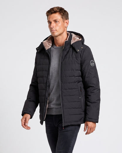 KZZ Men's solid-color fashion jacket