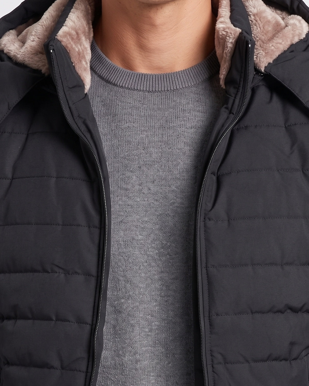 KZZ Men's solid-color fashion jacket