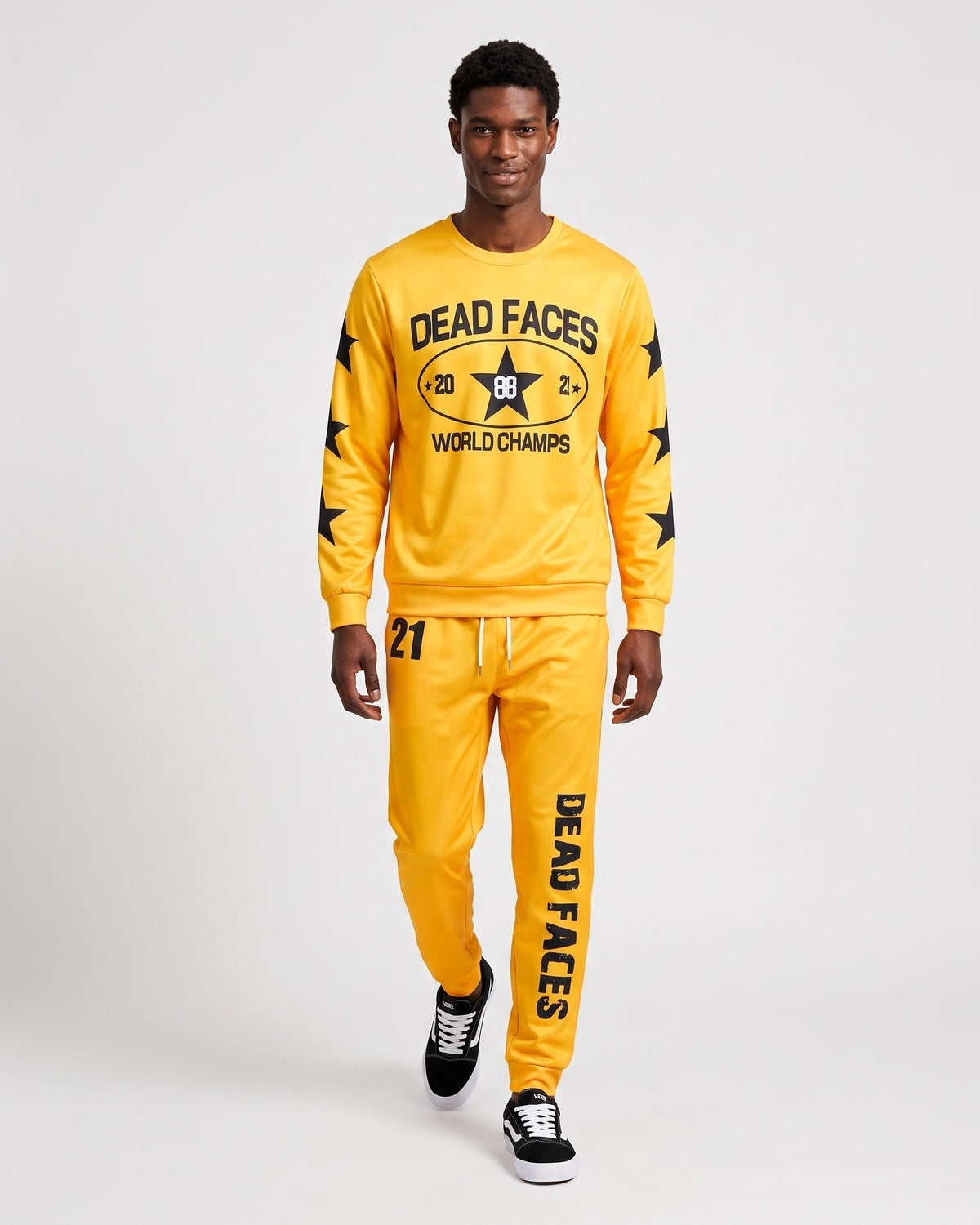 KZZ Relaxed-fit long-sleeve crew-neck top and joggers