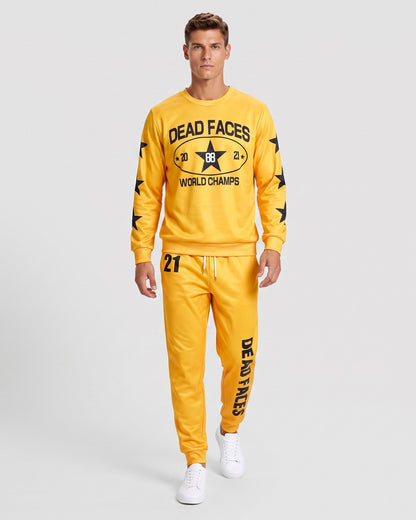 KZZ Relaxed-fit long-sleeve crew-neck top and joggers