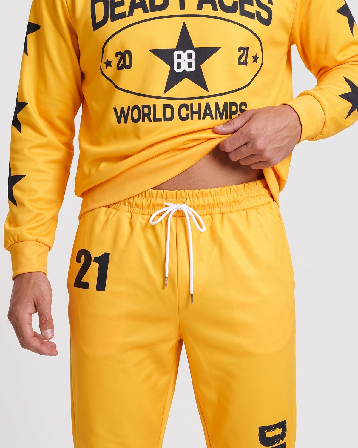 KZZ Relaxed-fit long-sleeve crew-neck top and joggers