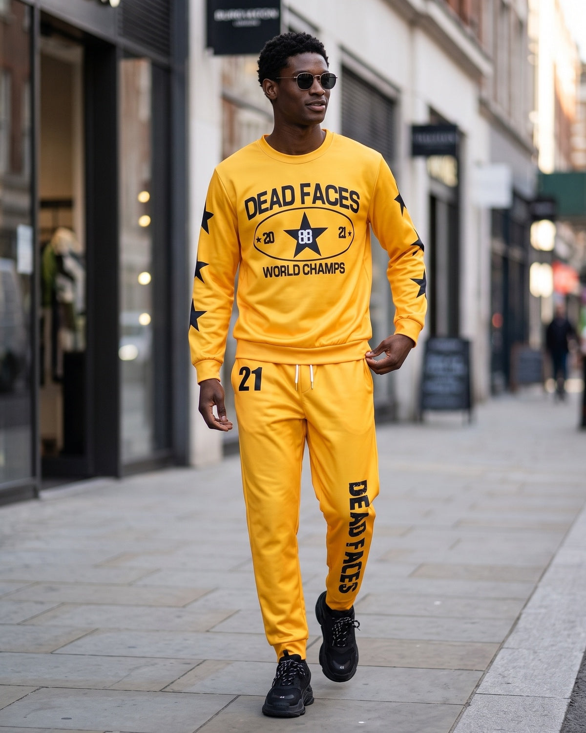 KZZ Relaxed-fit long-sleeve crew-neck top and joggers