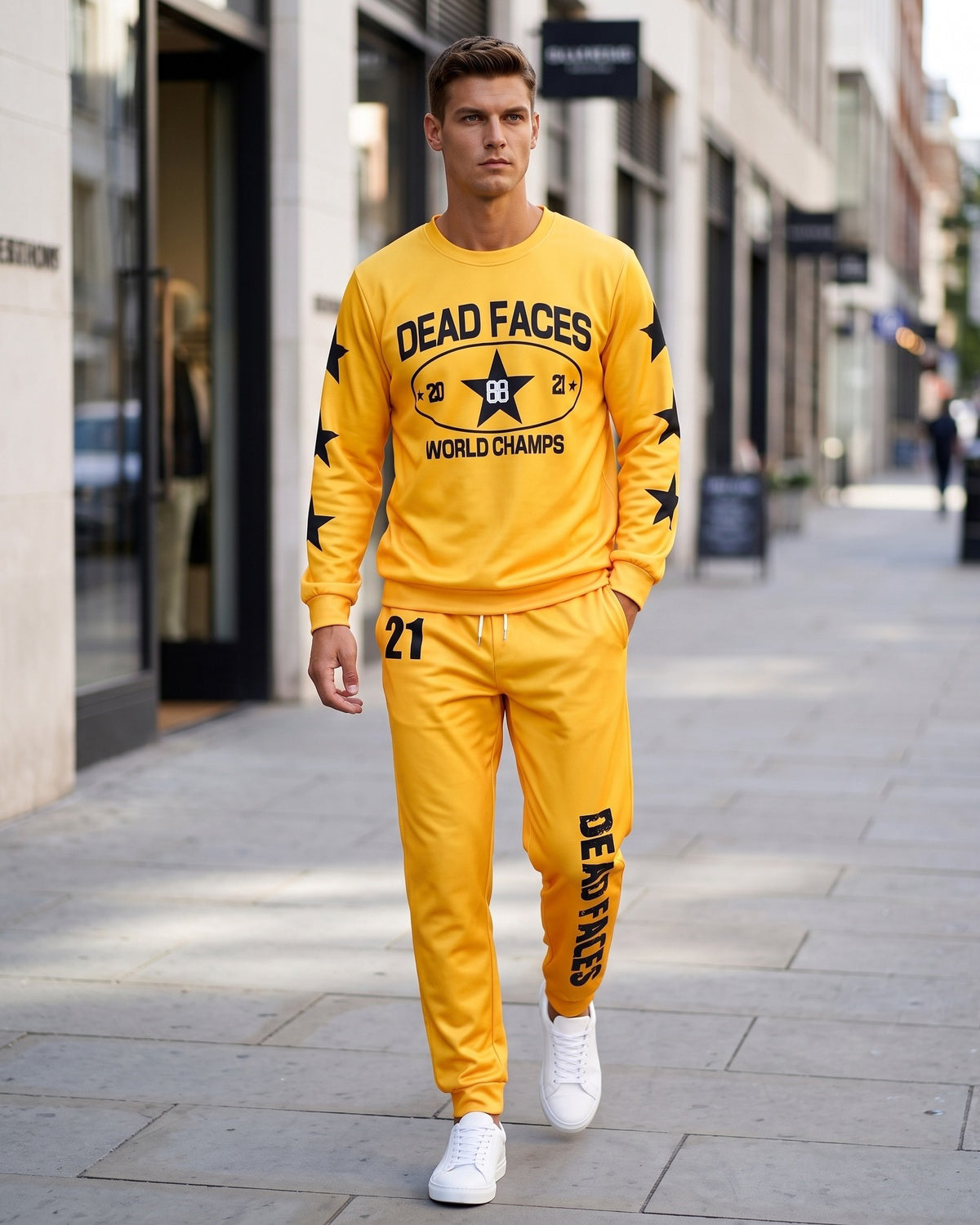 KZZ Relaxed-fit long-sleeve crew-neck top and joggers