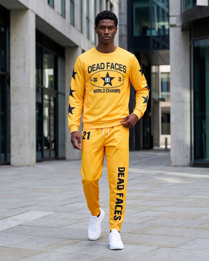 KZZ Relaxed-fit long-sleeve crew-neck top and joggers