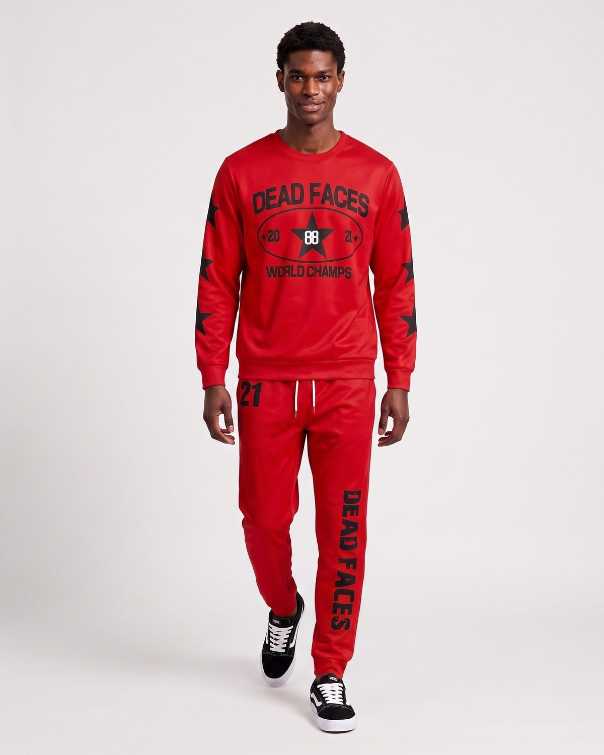 KZZ Relaxed-fit long-sleeve crew-neck top and joggers