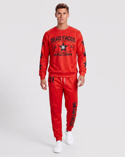 KZZ Relaxed-fit long-sleeve crew-neck top and joggers