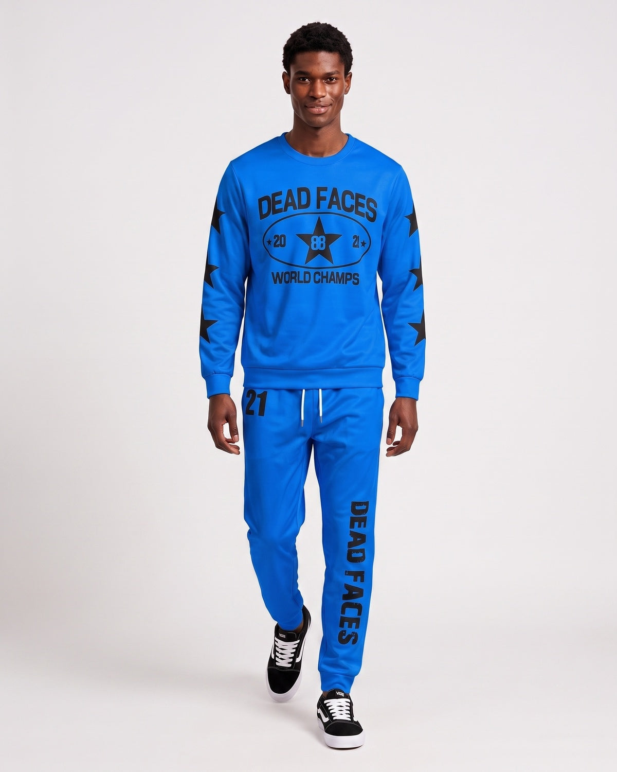 KZZ Relaxed-fit long-sleeve crew-neck top and joggers