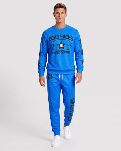 KZZ Relaxed-fit long-sleeve crew-neck top and joggers