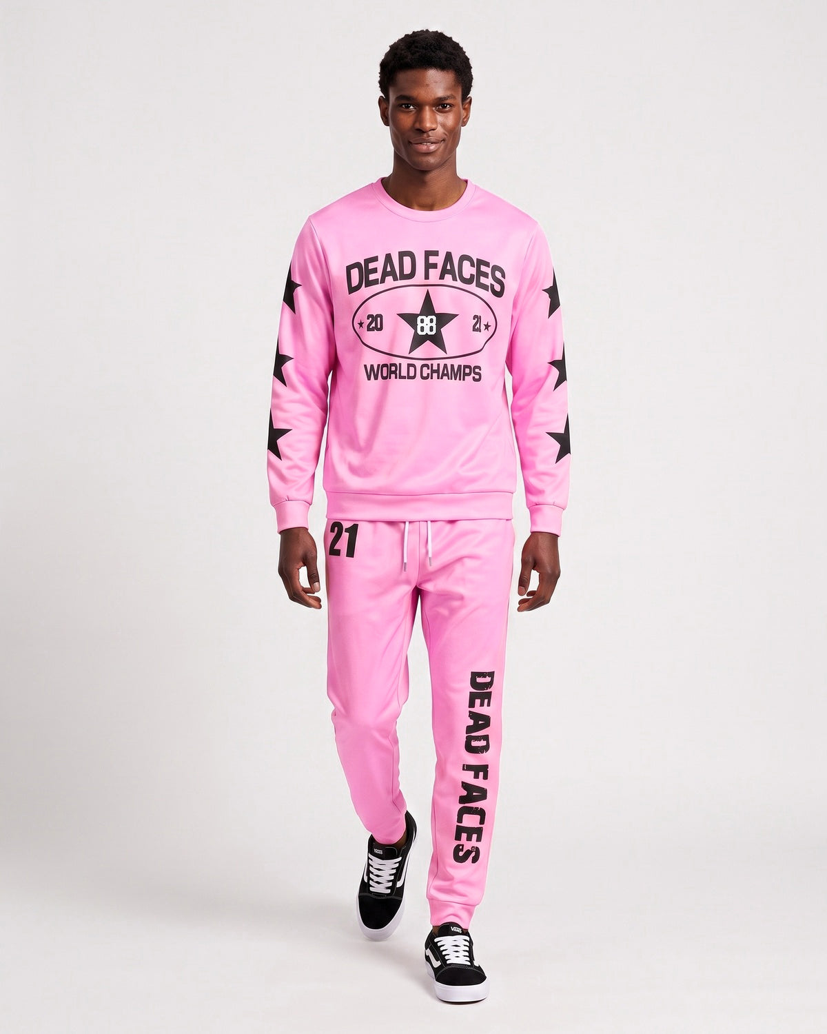 KZZ Relaxed-fit long-sleeve crew-neck top and joggers
