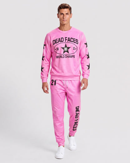 KZZ Relaxed-fit long-sleeve crew-neck top and joggers