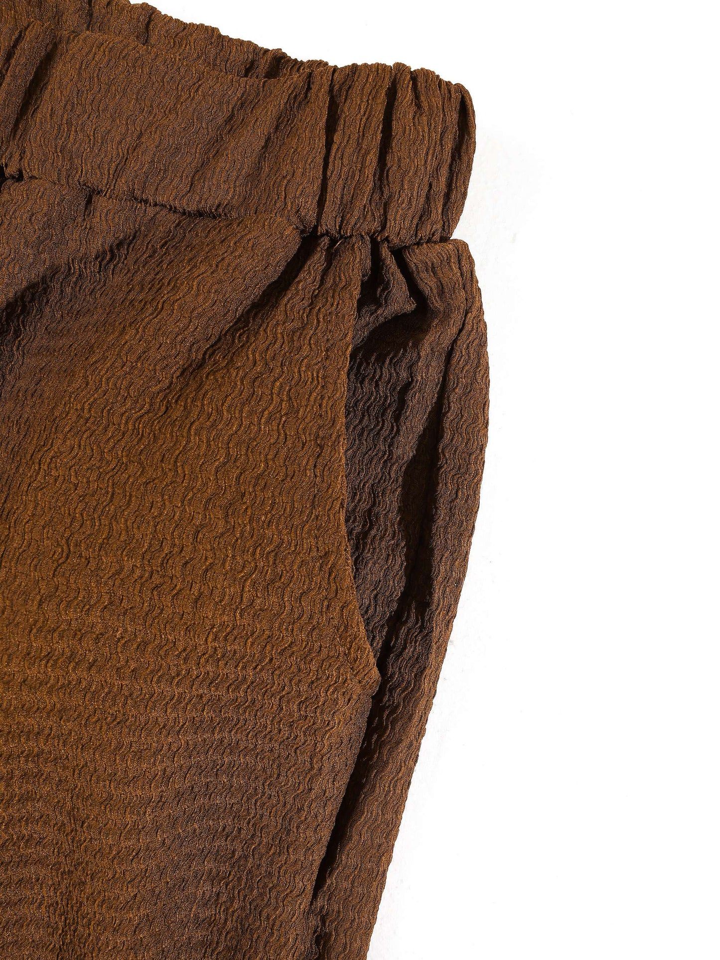KZZ Men's casual V-neck short-sleeve top and casual trousers