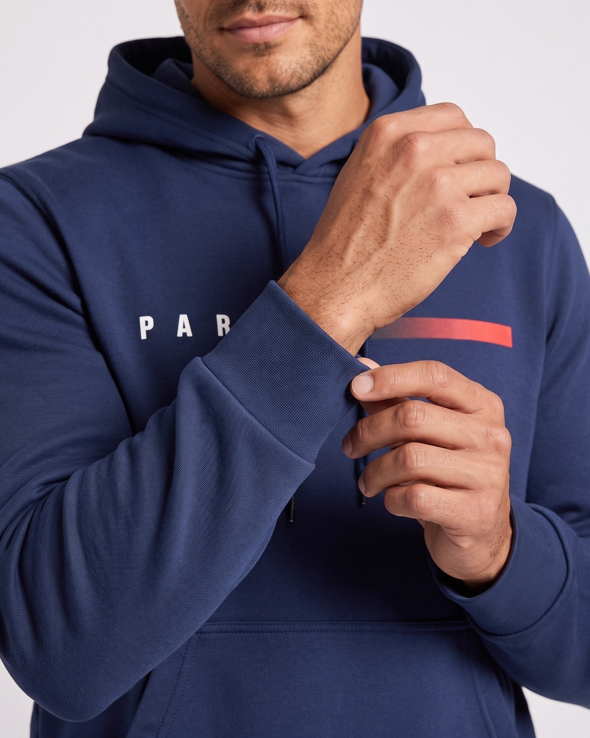 KZZ Men's Printed Hoodie and Drawstring Joggers