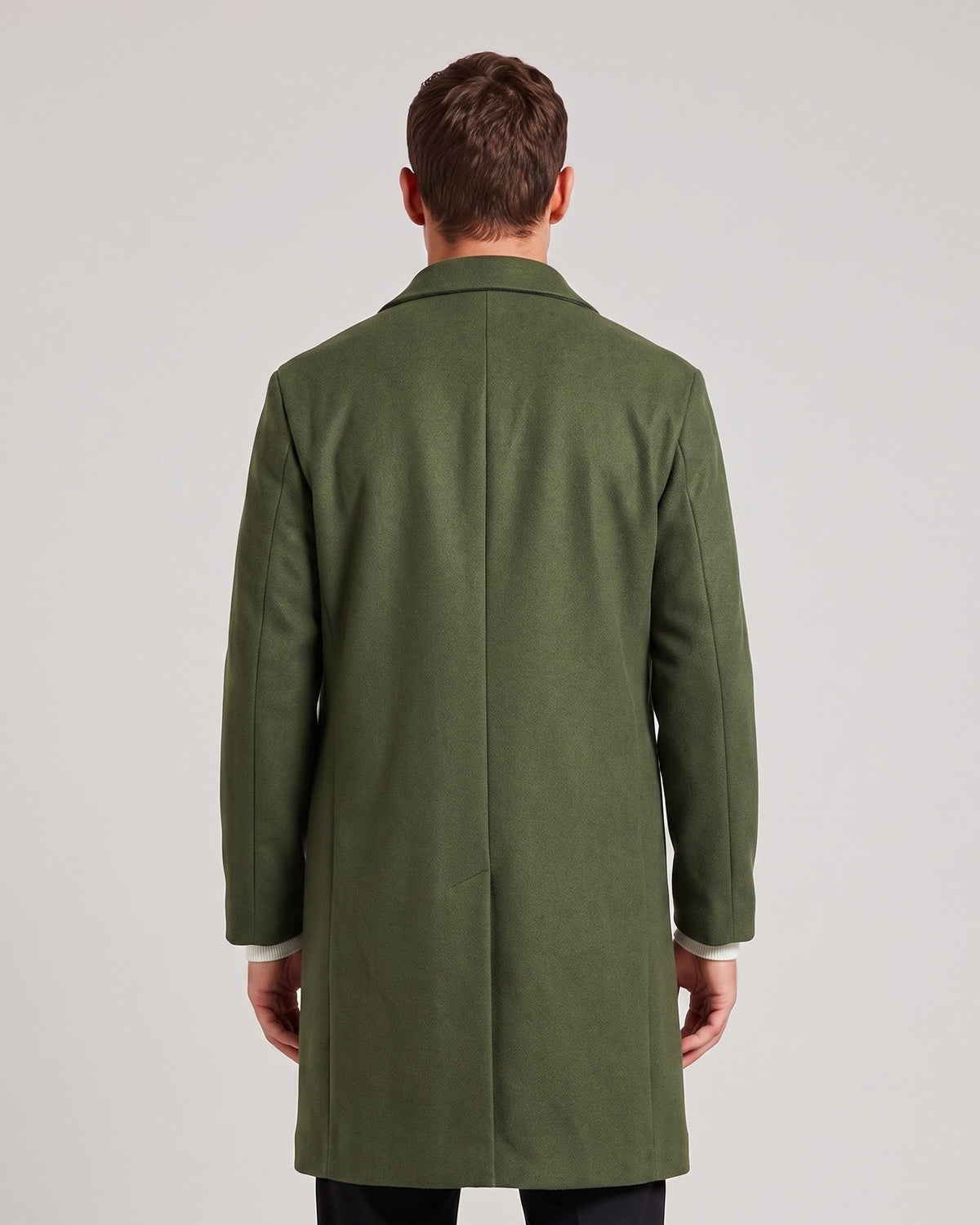 KZZ Men's double-breasted trench coat