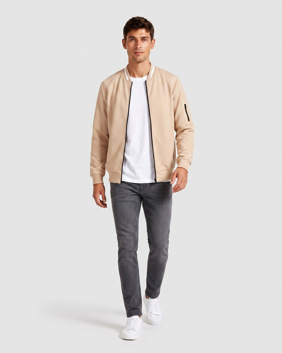 KZZ Men's Casual Baseball Jacket