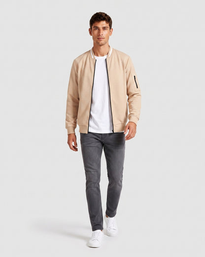 KZZ Men's Casual Baseball Jacket